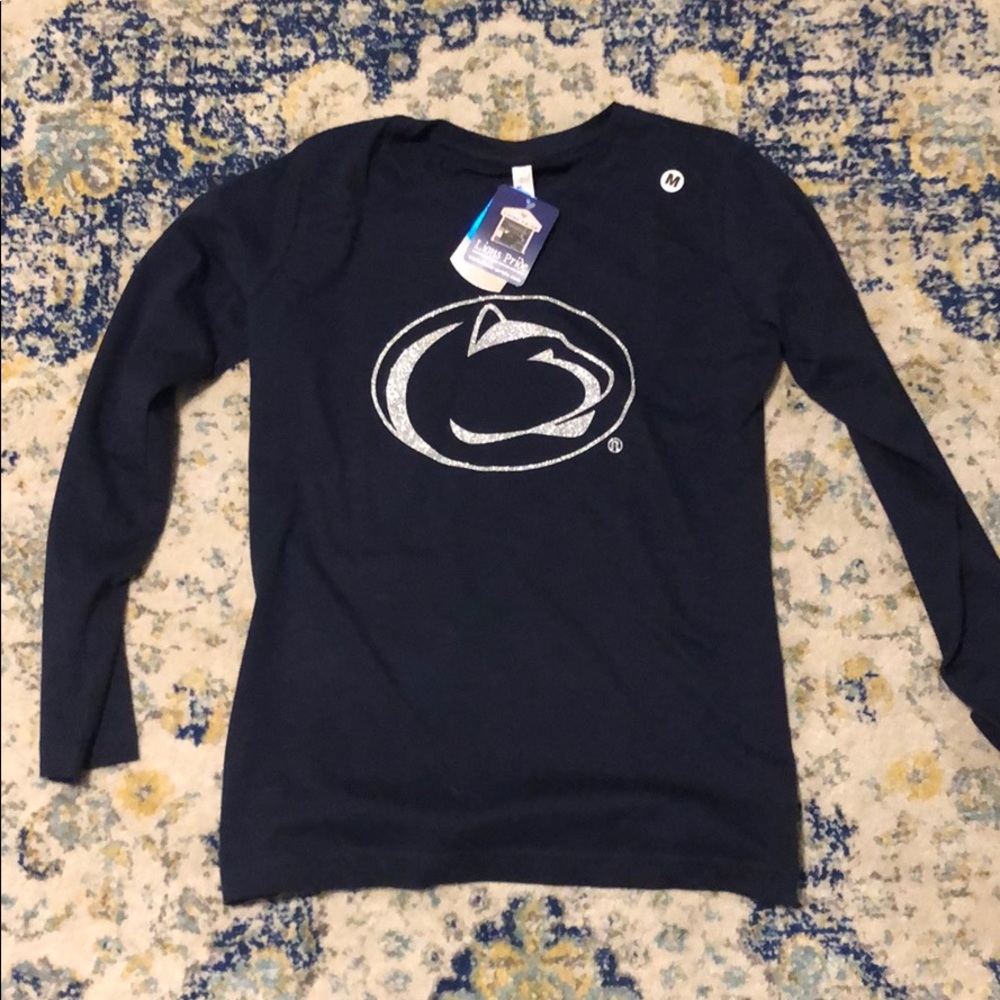 penn state glitter long sleeve top never worn